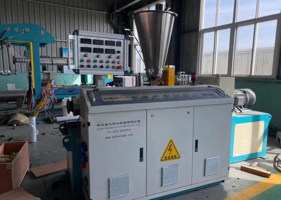 ポリ塩化ビニールPPのPEの単一の壁の機械を作る波形の管の放出ライン20kg/H