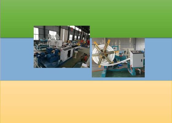 65kw 150kg/HのPEの倍の壁は管の放出ラインを波形を付けた