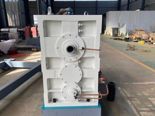 機械に円錐二重ねじ押出機をする120kg/hポリ塩化ビニールの管