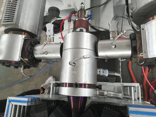 50-80kg/h HDPE/PP/PVCの倍の壁の波形の管の放出ライン